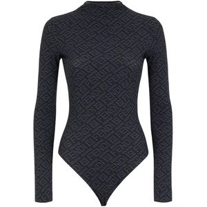 Fendi x SKIMS Mock Neck Long Sleeve Bodysuit